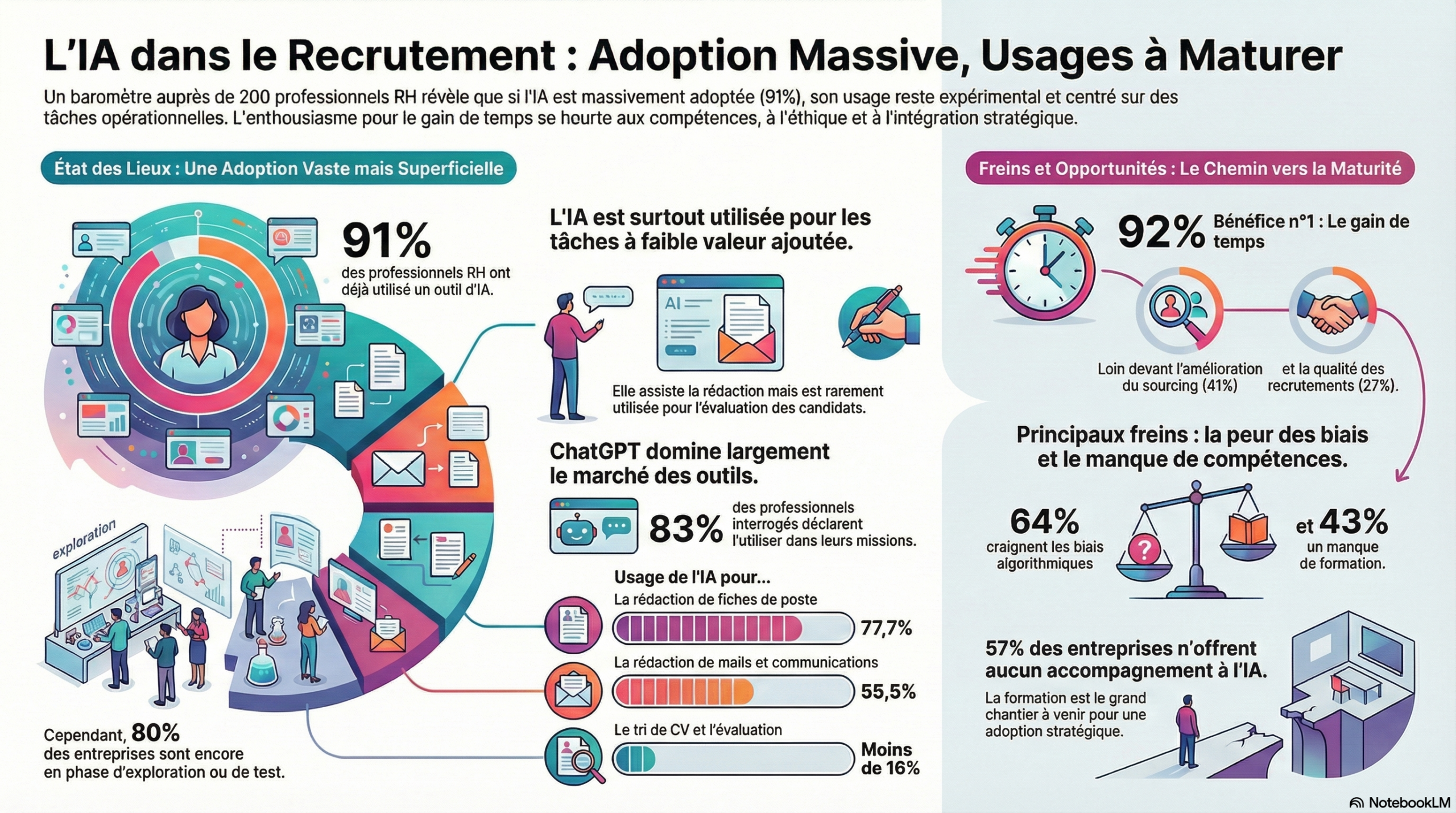 Ideuzo At_Work et Hunteed dévoilent leur premier baromètre sur l’adoption de l’intelligence artificielle par le secteur du recrutement