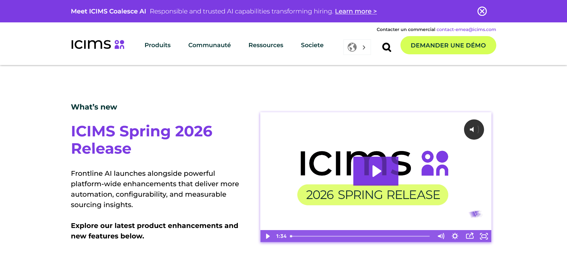 ICIMS renforce sa plateforme de recrutement avec ICIMS Frontline AI et de nouvelles capacités d’automatisation, de configurabilité et d’analyse du sourcing